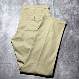 Pendleton Mens Chino Pants 42x30 Tan Khaki Stretch Cotton 5-Pocket Straight Leg